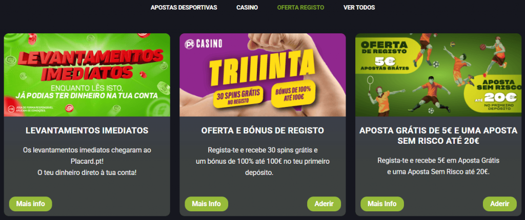 Placard promoções